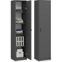 Bild für Home Collective Aktenschrank Bücherregal Kleiderschrank Regal 40cm breit 180cm hoch Schrank (Regal Wand schmal Holz für Schlafzimmer Flur Keller Büro)