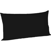 Bild für Fleuresse Mako-Satin-Kissenbezug uni colours schwarz 941 40 x 80 cm