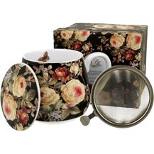 Bild für DUO FLORAL Fassbecher 430 ml WARDA mit Teesieb