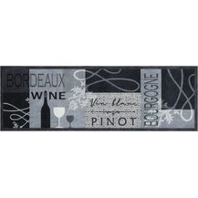 Bild für vidaXL Küchenteppich Waschbar Wein Grau 60x180 cm Samt 4005600