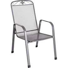 Bild für MWH Stapelstuhl Savoy Profiline eisengrau Gartenstuhl Stuhl Gartensessel