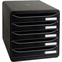 Bild für Exacompta Schubladenbox Big-Box Plus 5 Fächer schwarz