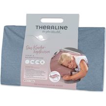 Bild für Theraline Kinderkopfkissen inkl. Melange Blau-grau Bamboo Mikroperlen