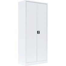Bild für Stahl-Aktenschrank Metallschrank abschließbar Büroschrank Stahlschrank Weiß 1800 x 800 x 383 mm 530337