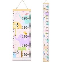 Bild für Beinou Messlatte Kind Aufrollbare Messlatte Holzwand Lineal 7,9 '' x 79 '' Leinwand Höhenmessung Decowall für Baby Mädchen Kleinkind Erwachsene Kindergarten Happy Elephant