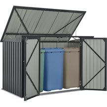 Bild für Juskys 3er Mülltonnenbox Namur 3 x 120 Liter Tonnen