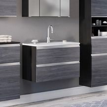 Bild für Waschtisch-Set >Arezzo< in Eiche Rauchsilber Nachbildung