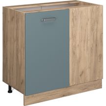 Bild für Eckunterschrank R-Line Blau-Grau 86 cm ohne Arbeitsplatte Vicco