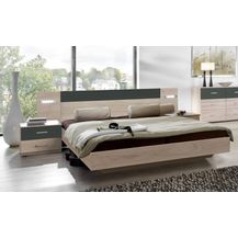 Bild für Bettanlage >ANGIE< in HICKORY OAK + GRAPHIT