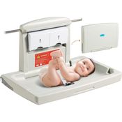 VEVOR Wickelkombi Wandmontierte Wickelkommode, Abnehmbarer Wickeltisch Wickelwagen, Grau Wickeltisch mit Wickelauflage, Sicherheitsgurt, Platzsparend & Stabil, Wickelregal 20 kg Tragfähigkeit Baby