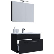 Bild für VCM Badmöbel Waschtisch Badinos 914815 Schwarz H. 109 x B. 60 x T. 46 cm