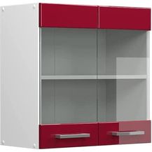 Bild für Küchenglasschrank R-Line Rot Hochglanz 60 cm Vicco