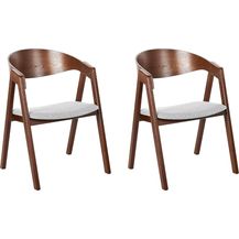 Bild für Esszimmerstuhl 2er Set YUBA Holz Hellgrau