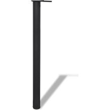 Bild für 4 höhenverstellbare Tischbeine Schwarz 870 mm 242140