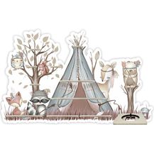 Bild für Farbklecks Collection 'Indianergeschichte' Regal für Musikbox