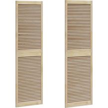 Bild für vidaXL Schranktür 2 pcs Natur 201 x 2,1 x 59,5 cm Massives Kiefernholz 42019277