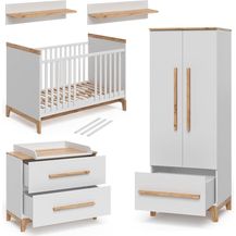 Bild für Vitalispa Kinderzimmer-Set Weiß/Eiche 4er Set