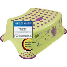 Bild für KiNDERWELT Premium Tritthocker stabiler Hocker grün für Kinder mit Anti-Rutsch-Funktion