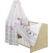 Schardt Komplettbett Classic-Line natur 70x140 cm inkl. Bettset Banjo pink