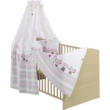 Bild für Schardt Komplettbett Classic-Line natur 70x140 cm inkl. Bettset Banjo pink
