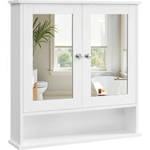 Bild für Vasagle Spiegelschrank 2 Spiegeltüren und Ablage