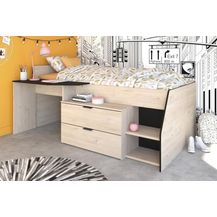 Bild für Parisot 'MILKY 2' Halbhochbett mit Stauraum