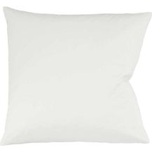 Bild für Fleuresse Mako-Satin Kissenbezug Bezug 80x80 cm uni mit RV 1109 naturweiß