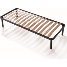 Bild für EVERGREENWEB Orthopädisches Bett Lattenrost 120x195 hoch 35cm Leisten Extra Komfort aus Buche Holz Verstärkt mit 4 Füße Abnehmbar Rahmen aus Stahl Bettgestell für alle Betten und Matratzen Einzelbett