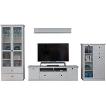 Bild für Wohnwand Baxter in weiß Schrankwand 369 cm