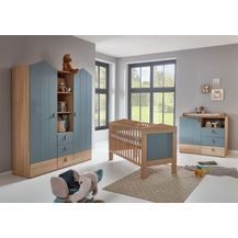 Bild für 3-teiliges Babymöbel-Komplettset »Roofy« mit 2-trg. Kleiderschrank