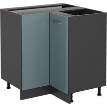 Bild für Eckunterschrank R-Line Blau-Grau 75.6 cm ohne Arbeitsplatte Vicco
