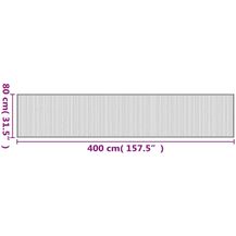 Bild für vidaXL Teppich Rechteckig Braun 80x400 cm Bambus 376920