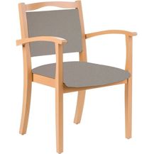 Bild für einrichtungsdesign24 Armlehnstuhl 4-Fußstuhl Holzstuhl mit Armlehnen Alexander Seniorenstuhl Esszimmer