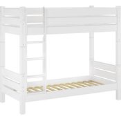 Erst-Holz Etagenbett Kiefer 80x220 cm, weiß