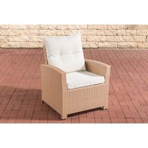 Bild für CLP Polyrattan Sessel Fisolo mit Sitzkissen,sand cremeweiß
