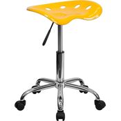 Flash Furniture Bürostuhl, Plastik, Orange-Yellow, 38. 1x43. 18x65. 41 cm
