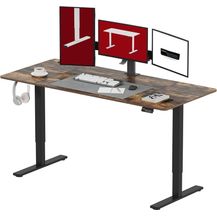 Bild für SANODESK Höhenverstellbarer Schreibtisch 180x80 cm Schreibtisch Höhenverstellbar Elektrisch Ergonomischer Steh-Sitz Tisch Computertisch für Heimbüro Homeoffice(braun)