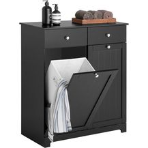 Bild für SoBuy Wäscheschrank BZR33 mit 2 Wäschesäcken Wäschetruhe Wäschesammler Wäschekorb Badschrank