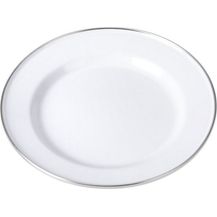 Bild für Kinderteller emailliert 20 cm weiß