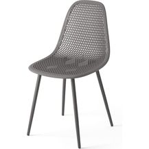 Bild für OK-Living Gartenstuhl Terrassenstuhl Balkonstuhl Joko Grau Sitzschale Stuhl