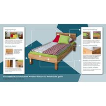Bild für Futonbett / Massivholzbett Wooden Nature 02 Kernbuche geölt