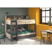 Etagenbett TAM TAM 31 EICHE JACKSON-GRAU