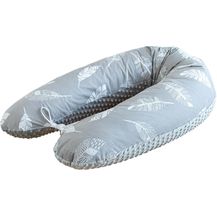 Bild für Loolay Stillkissen MINKY/ Baumwolle Seitenschläferkissen GRAU Kissen ink. Bezug 170 cm