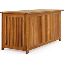Bild für Casaria Auflagenbox 115cm Akazien Holz Innenplane vorgeölt Garten Holztruhe Kissenbox Gartenbox Aufbewahrungsbox Outdoor Truhe Braun Box Regenschutz