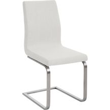 Bild für CLP Esszimmerstuhl Belfort STOFF mit robustem Edelstahlgestell,weiß