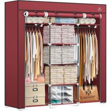 Bild für KESSER® Kleiderschrank Stoffschrank Stabil mit Kleiderstange & Ablagen