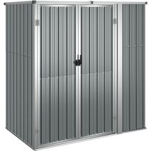 Bild für vidaXL Gerätehaus Grau 161x89x161 cm Verzinkter Stahl 316210