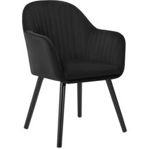 Bild für Esszimmerstuhl aus Samt & Holz