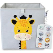 Bild für wonneklein Aufbewahrungsbox Kinder grau I extra stabile Spielzeugkiste für Kinderzimmer I Box (33 x 33 x 33 cm)