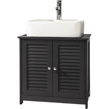 Bild für Waschbeckenunterschrank mit 2 Türen Badezimmer MDF Grau FRG237-DG